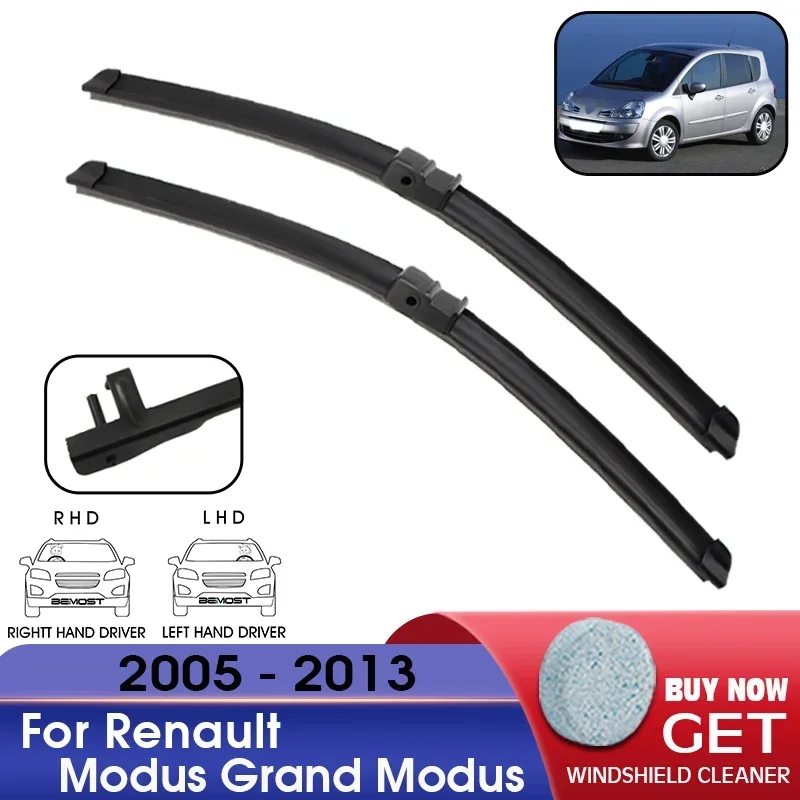 ใบปัดน้ําฝนรถยนต์กระจกหน้าต่างด้านหน้ายางปัดน้ําฝนสําหรับ Renault Modus Grand Modus 2005-2013 LHD/RHD 28 "+ 26R" รถอุปกรณ์เสริม