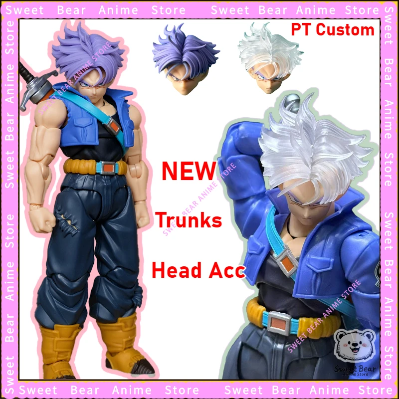 

Пользовательские Super Saiyan Trunks Аксессуары для волос на голове Dragon Ball Z SHF Super Saiyan SSJ SHF Фигурка Аниме Модель Модные игрушки