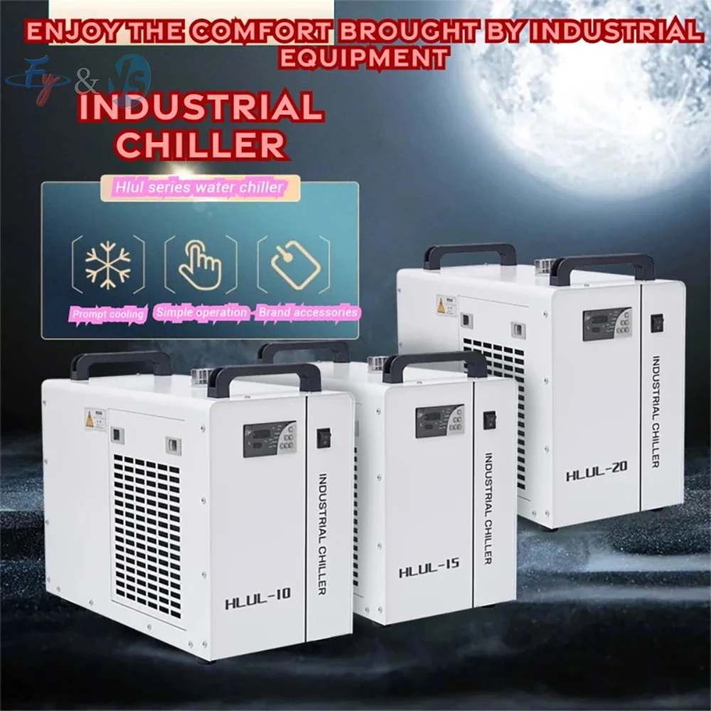 Industrial Water Chiller, Circulating Water Cooler,Constant/Intelligent Temp Mode,Corrosion-Resistant Pump, for Laser/Injection