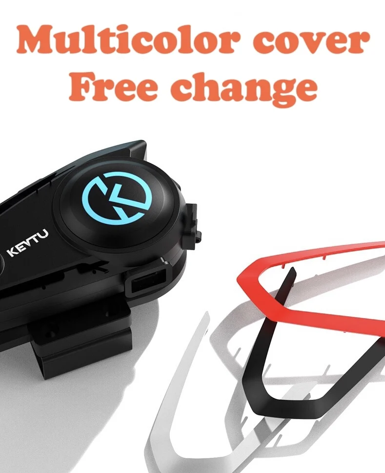 KEVTU New Model K10 Intercom for Motorcycle WirelessBT Headset