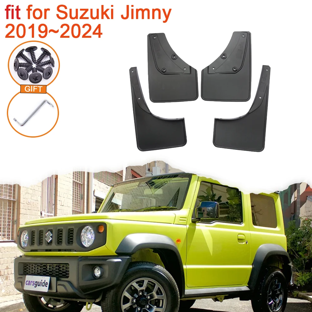 

For Suzuki Jimny Sierra JB74W 2019 2020 2021 2022 2023 2024 Accessories Mudflap MudGuards Splash Guards Mud Flaps Wheels Fender