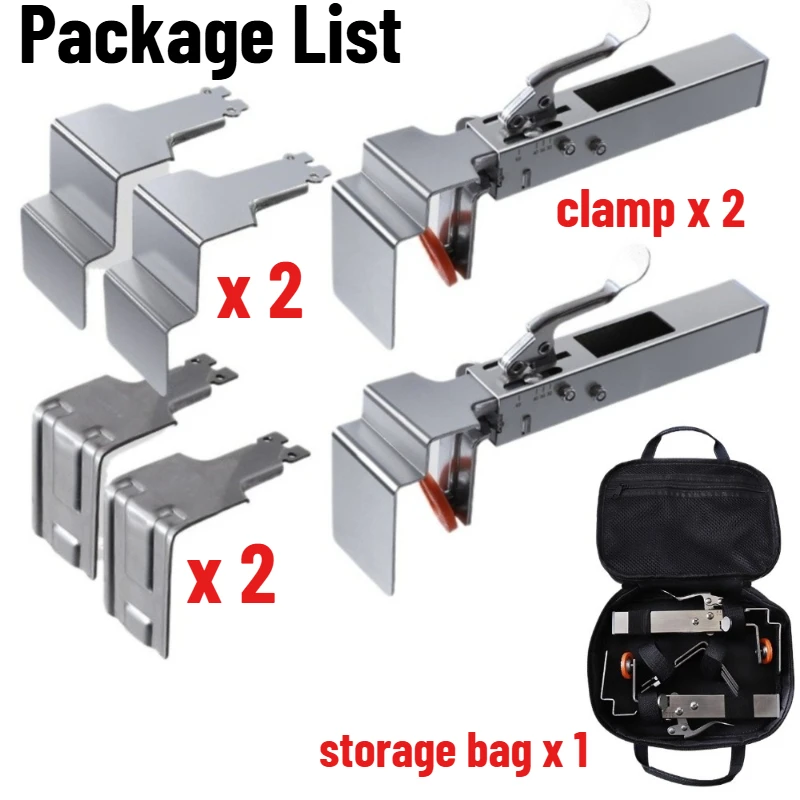 Panel Fixing Clamp Full Set for Interiors Drawer Front Installation with Clips Adjustable Drawer Fixing Tool Assembly Repair