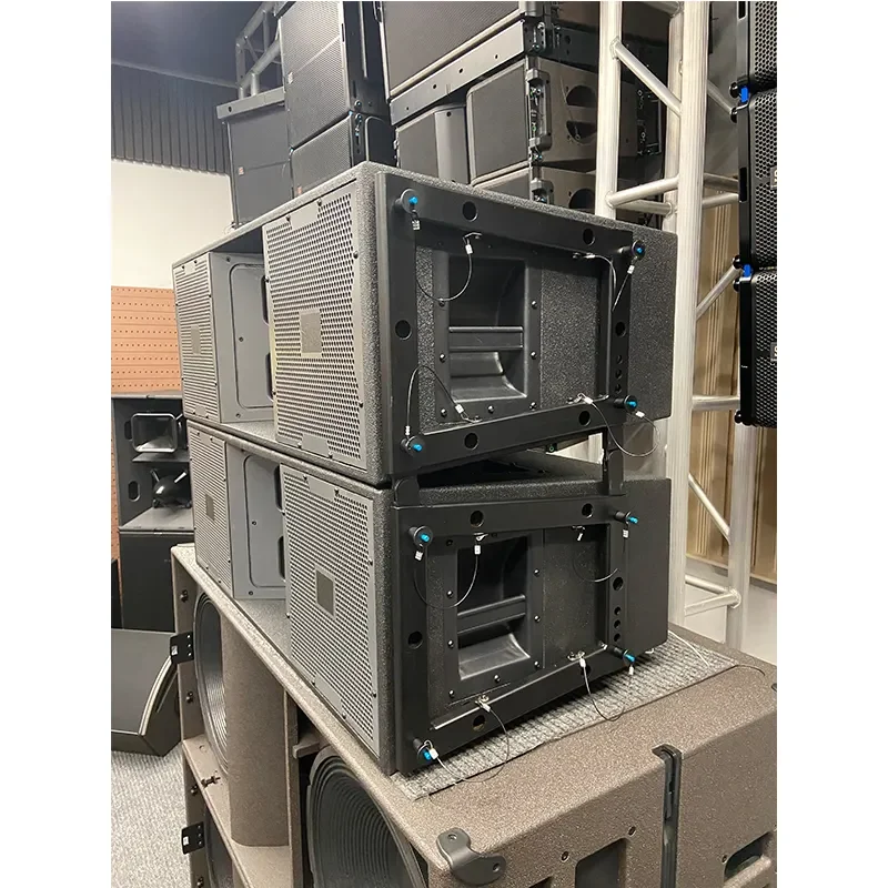 vt4888 line array dual 12" speaker 3 ways professional sound equipment for parties powered speakers 12 inch