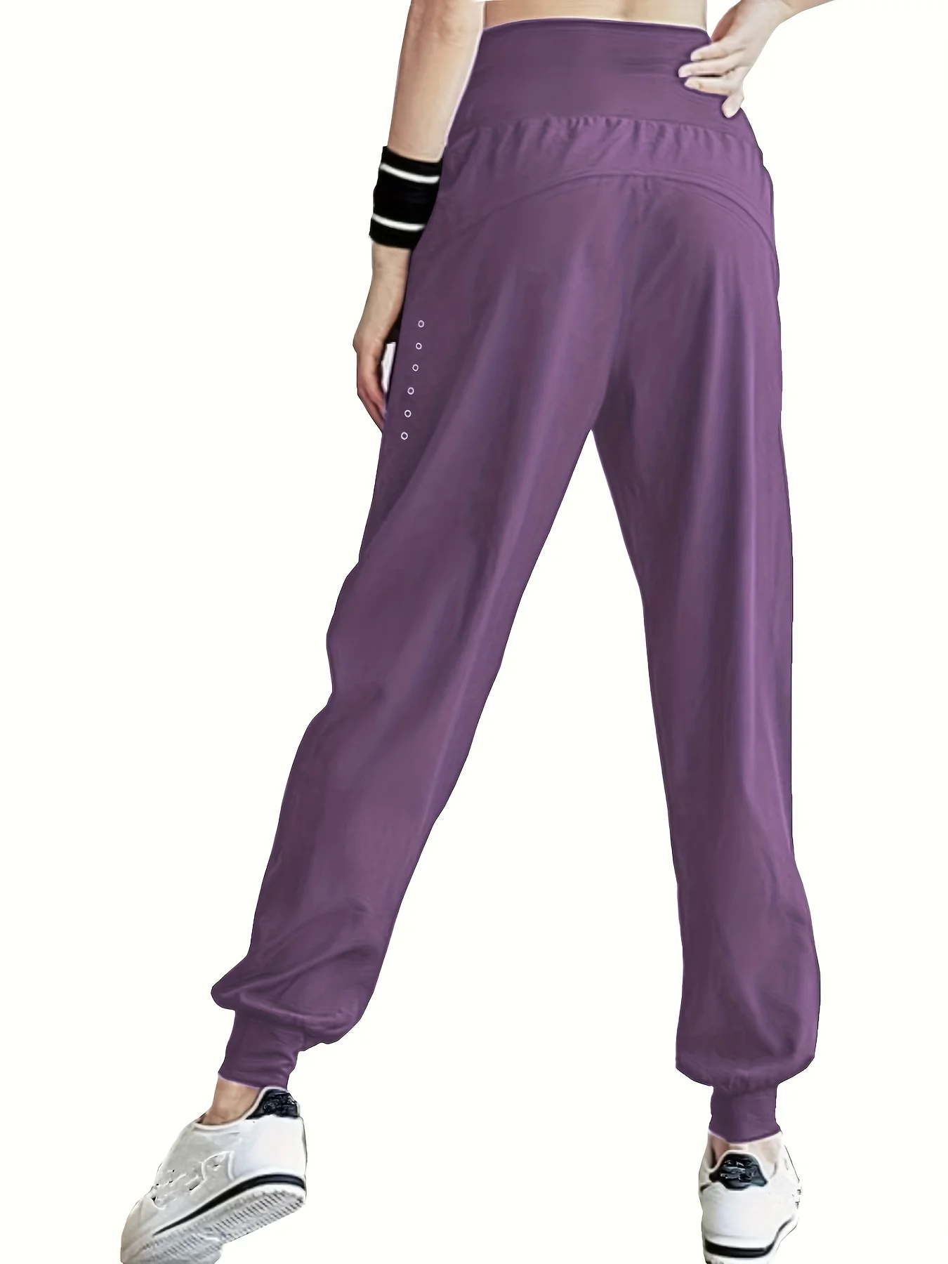 하이웨이스트 여성용 속건 요가 조거 팬츠 - 사계절 편안함, 사선 포켓, 롱 기장 & 스타일리쉬 스포츠