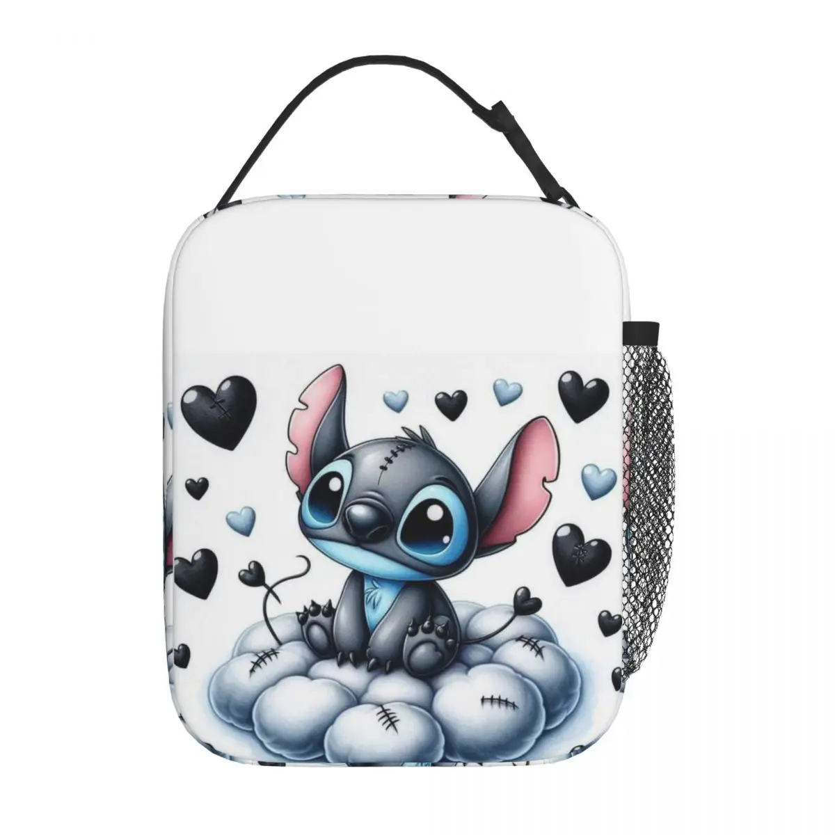 Custom SLilo And Stitch Cartoon Lunch Bag Cooler Thermal Insulated Lunch Box for Children School Food Portable Tote Bags