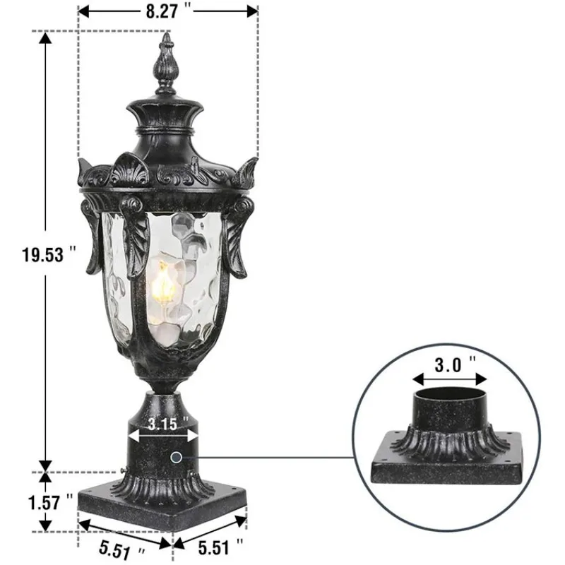 

Modern High Quality Aluminum Gate Pillar Lights Garden Pillar Light for Home Decoration