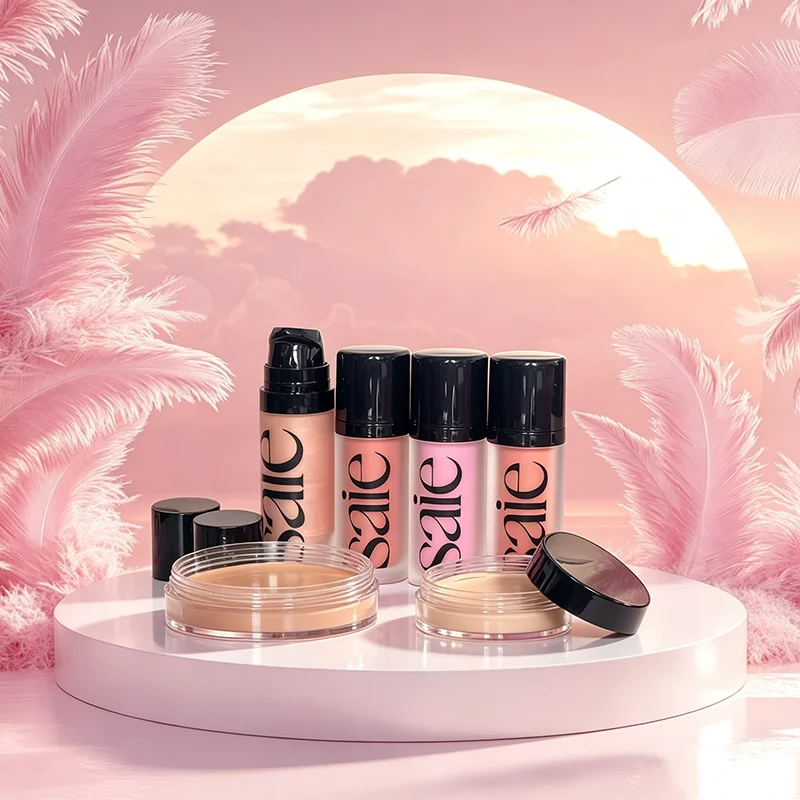 Hot Brand Saie Liquid Blush Highlighter Contouring Illuminating Shimmer Powder Quick-drying Long-lasting Natural Facial Makeup