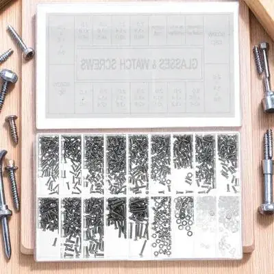 

1000 Pcs/set Screw Box Tool Glasses Replacement Parts Eyeglasses Screws Fixing Kit Repair Stainless Steel