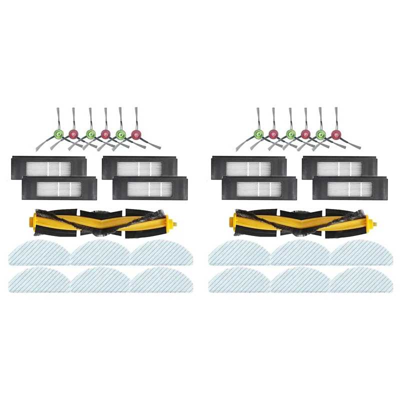 ABZA-交換部品/アクセサリー 34 個パック Yeedi Vac 2 Pro 掃除機スペアパーツと互換性あり