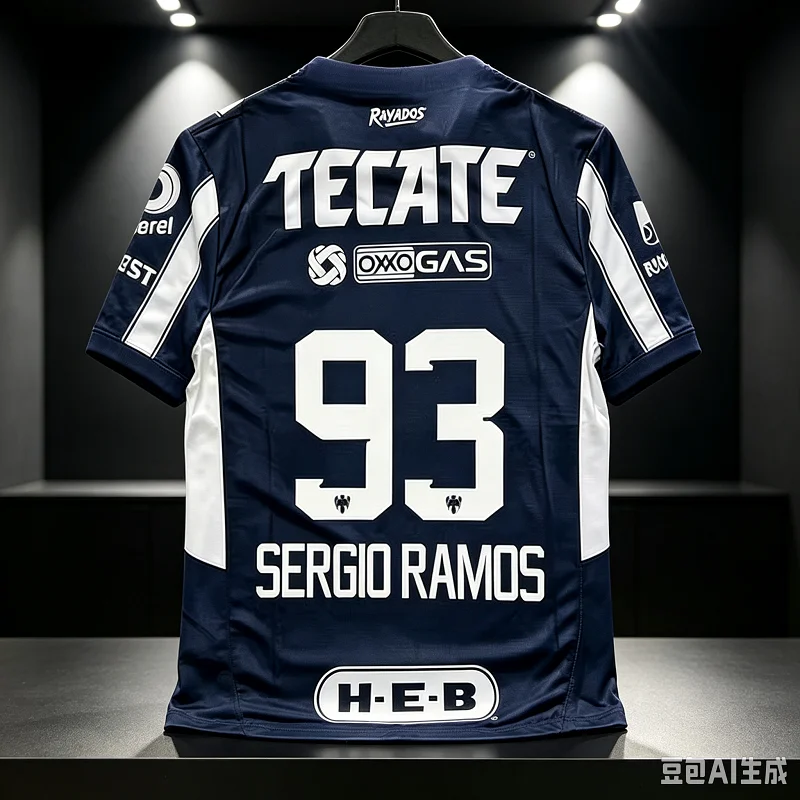 Best-selling New 3D Printed Monterrey Football Jersey for Men and Women, Quick-drying Shirt, Breathable T-shirt