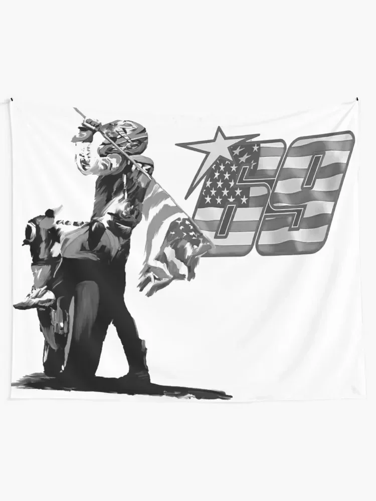 Nicky Hayden the 69 Legend Tapestry Kawaii Room Decor Wallpaper Bedroom Room Decorating Aesthetic Tapestry