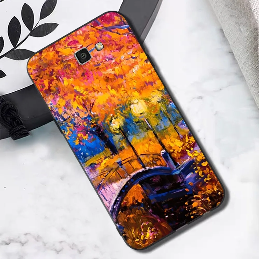 L-Leonid Oil A-Afremov  Painting Phone Case For Samsung S 9 10 20 21 22 23 30 23plus lite Ultra FE S10lite Fundas