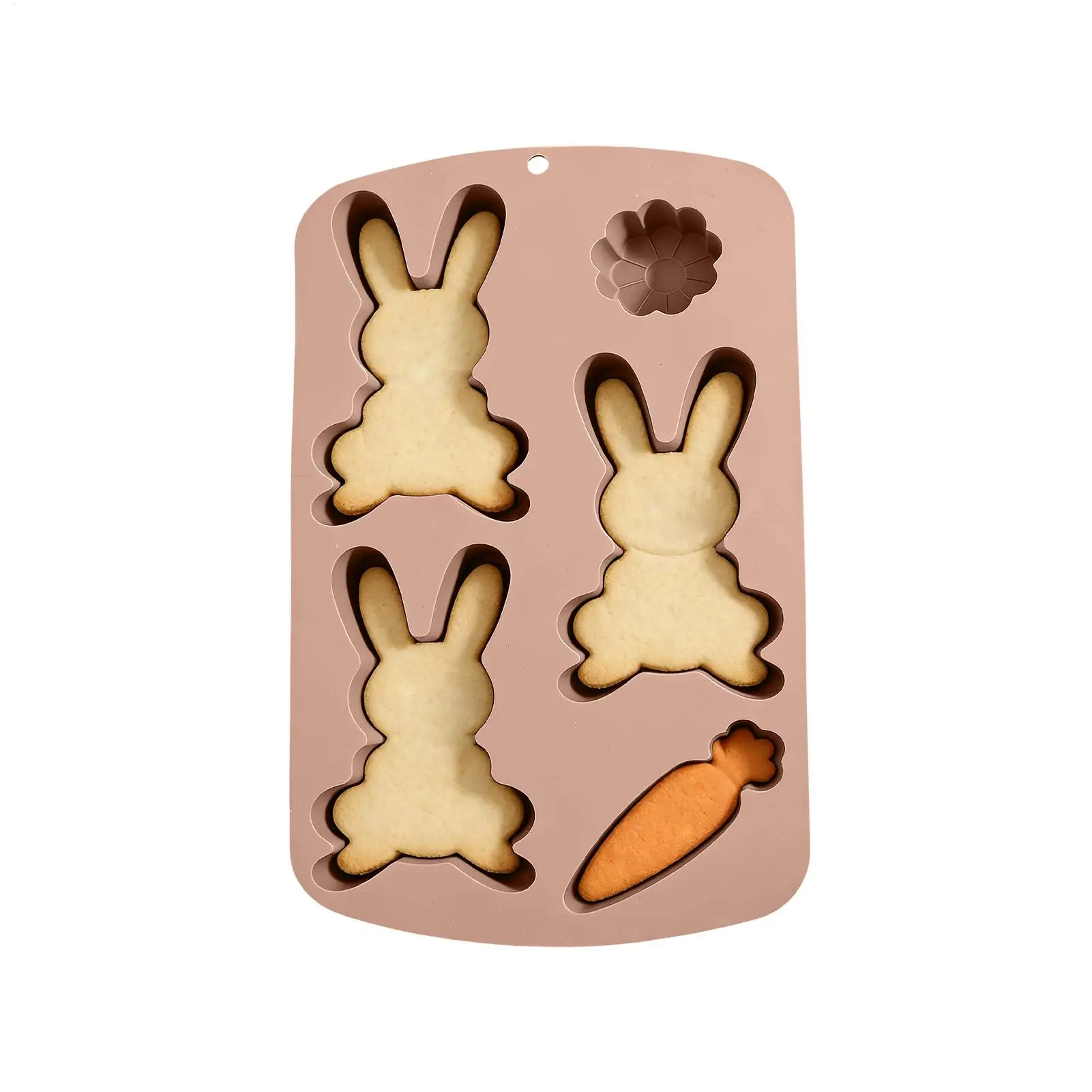 Easter Bunny Baking Mold Non Stick 3D Bunny Shape Resin Mold for Gummies Ice Jelly Pastry Cake Decoration Soap Chocolate Cupcake - view 5
