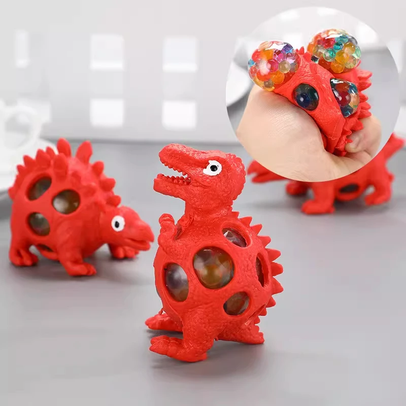 1pc Nieuwe Dinosaurus Squeeze Speelgoed Voor Kinderen Geventileerde Druif Bal Pinch Decompressie Antistress Squishy Speelgoed Relief Stress