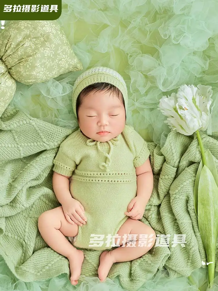 Original photography props fresh theme newborn photography baby babys hundred day photo full moon photo clothing 신생아사진