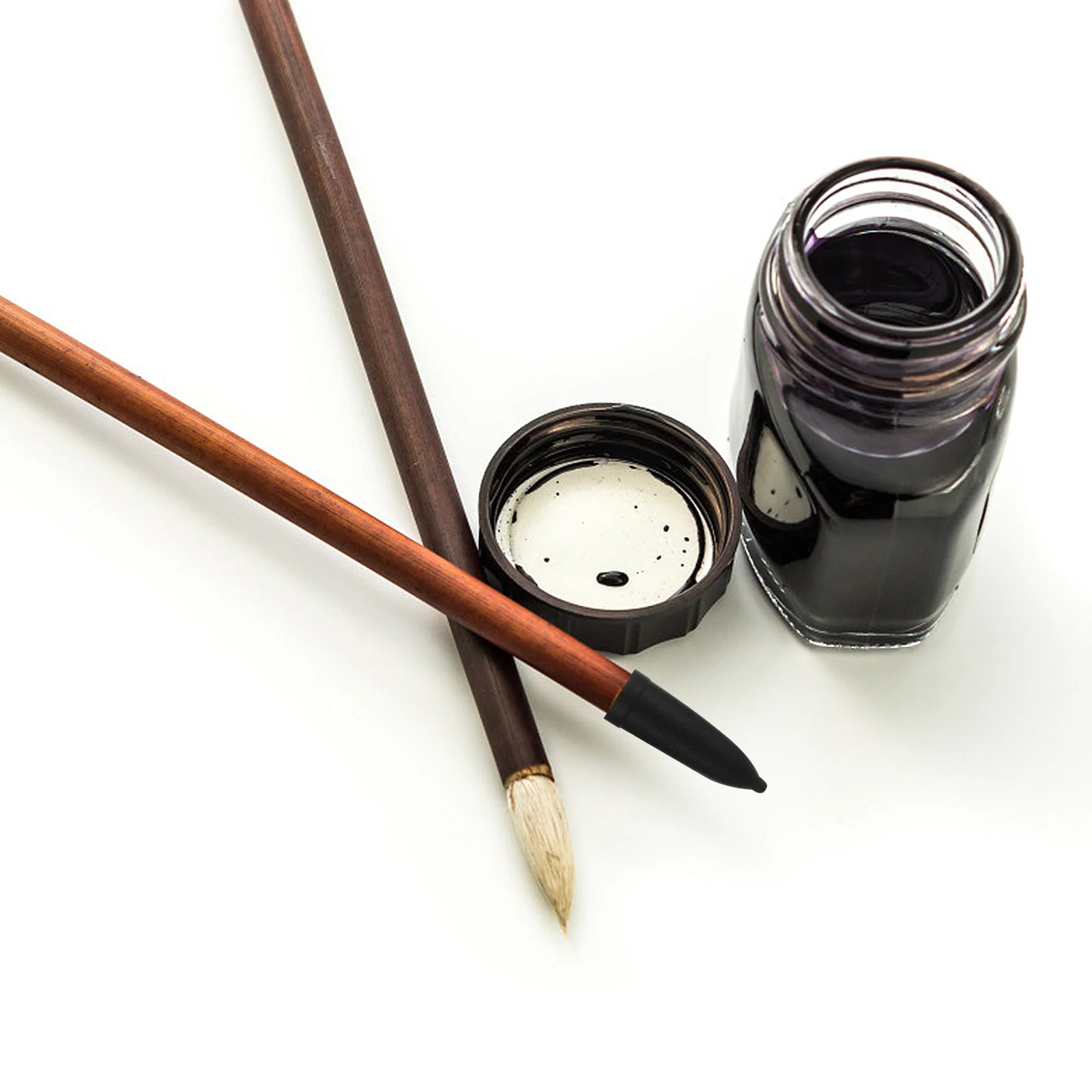 

100Pcs Chinese Calligraphy Brush Pen Plastic Caps Protective Covers Help Keep Brush Pens Clean Tidy Plastic Covers