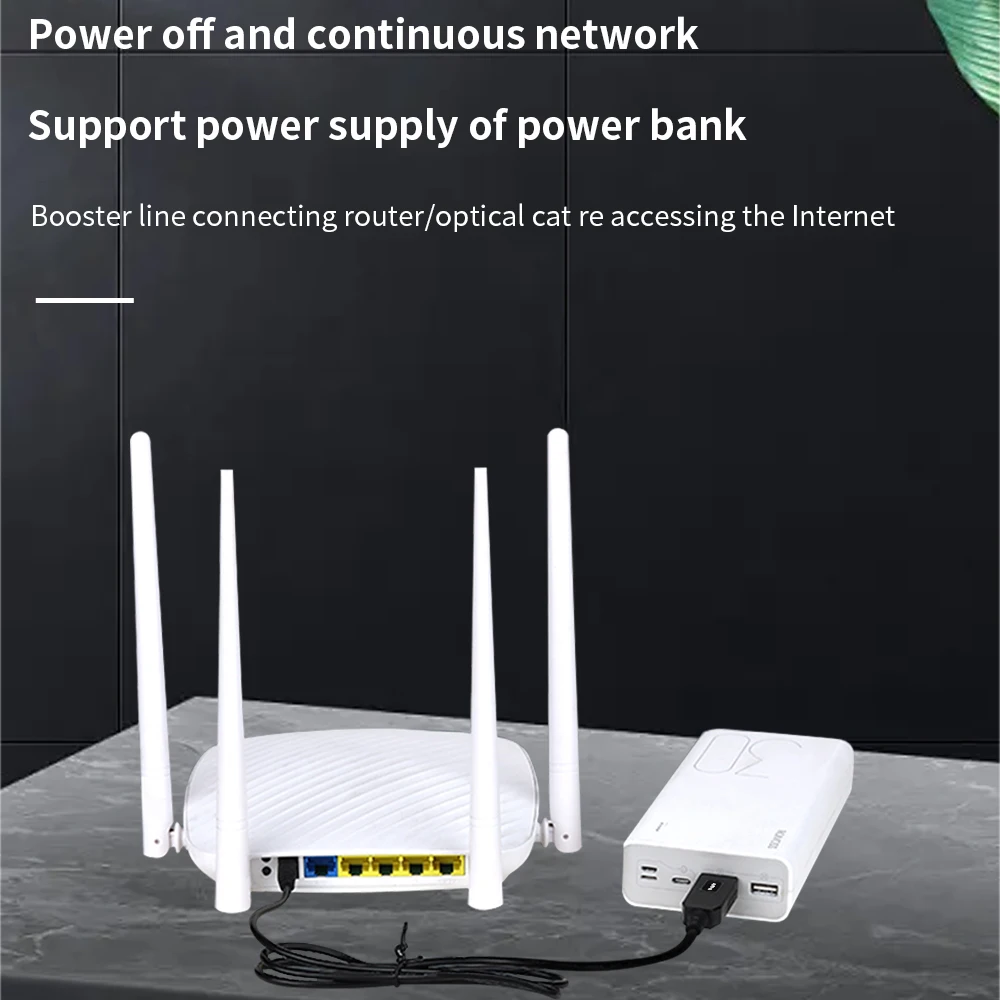 USB DC 5V To 12V 9V Power Cable USB To DC Jack Adapter Wire Usb Boost Power Cord Plug Wire For Router 2.1x5.5mm Via Powerbank
