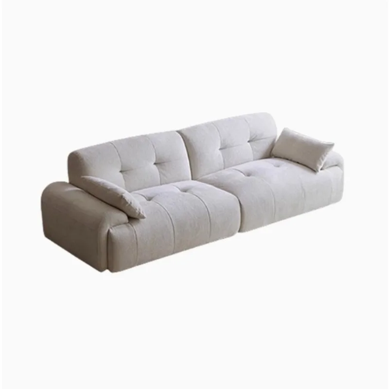 

Italian minimalist Internet celebrity sofa Cream style fabric sofa