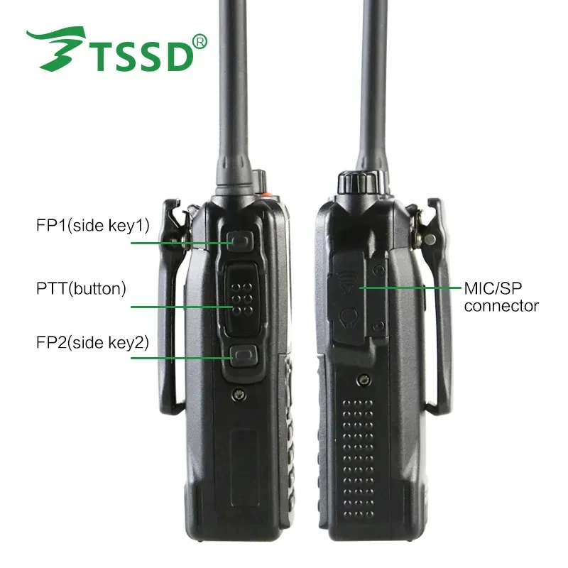 POC TS-D8800R Apex High Power DMR Hotspot Truck Mobile Transceiver 2ch Radio Digital UHF Black Security IPX7 Handheld Baofeng