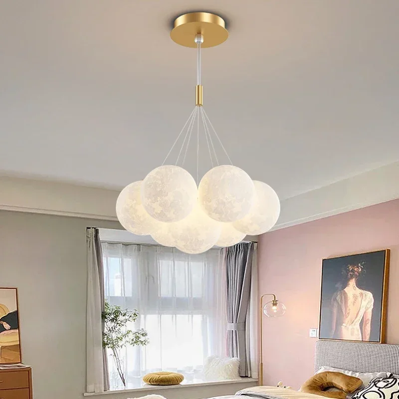 Modern Bubble Hanging Chandeliers Light Fixture Nordic Pendant Lamp for Bedroom Living Room Dining Room Home Decor