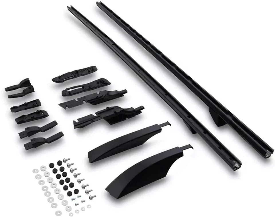 4Pcs Fit For Land Rover Discovery 3 LR3 Discovery 4 LR4 2004-2016 Lockable Roof Cross Bar Holder Roof Rail Rack Side Rail Rar