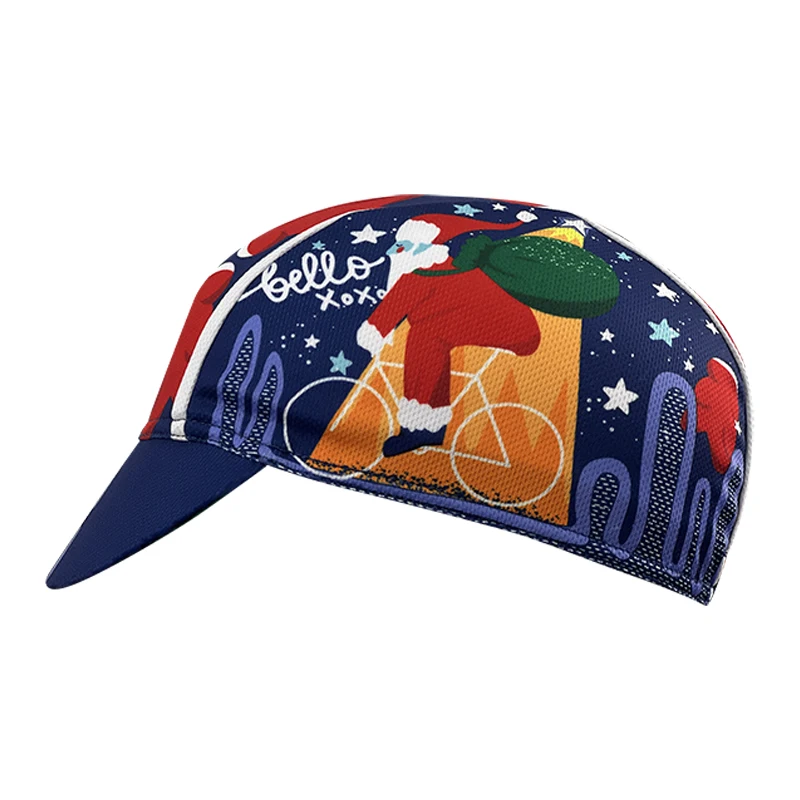 New Cycling Cap New Polyester Sweat Absorbent Cap High End Fashion Unisex Santa Claus Bike