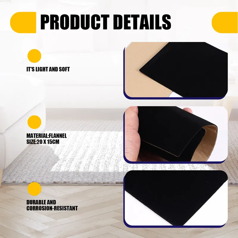 KEKA 10 Uds tela de fieltro autoadhesiva, revestimiento de cajón de terciopelo suave, tela de terciopelo DIY para arte y manualidades joyero forro de fieltro