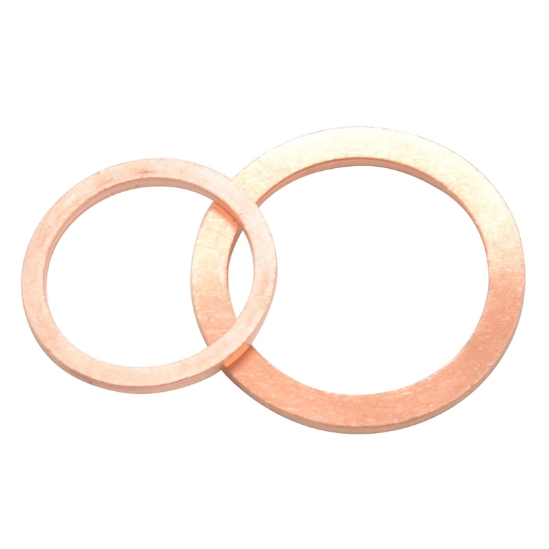 ABRE-280Pcs juego de juntas de arandela de cobre surtido profesional Kit surtido de sellos de anillo plano M5-M20 con caja para accesorios de Hardware