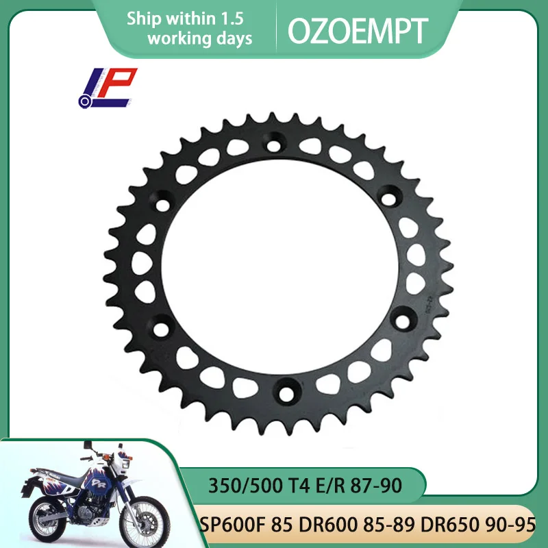 

OZOEMPT 520-42T Motorcycle Rear Sprocket Apply to 350/500 T4 E/R 87-90 SP600F 85 DR600 85-89 DR650 90-95