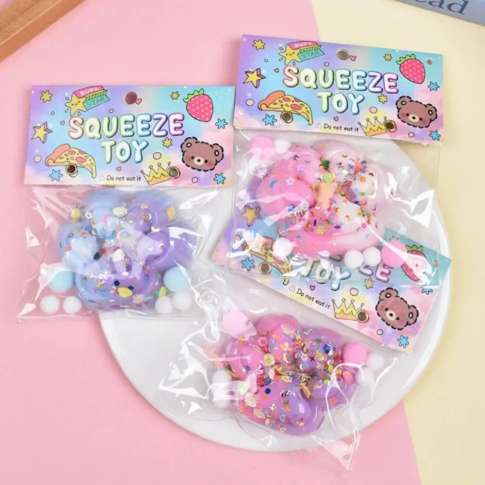 น่ารักการ์ตูน Cat PAW Squeeze ของเล่น Gradient Super Soft Decompression ของเล่น Finger Pinch TPR นุ่ม Mochi ของเล่นเด็กของขวัญ