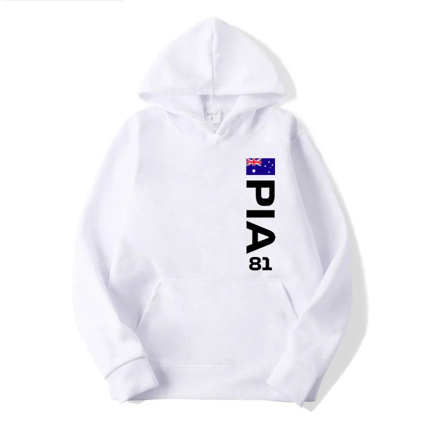 أوسكار بيستري 81 سائق شعار فريق السباق الرجال هوديي ربيع الخريف الذكور البلوز جديد عادية الرياضة المرأة البلوز الملابس القمم