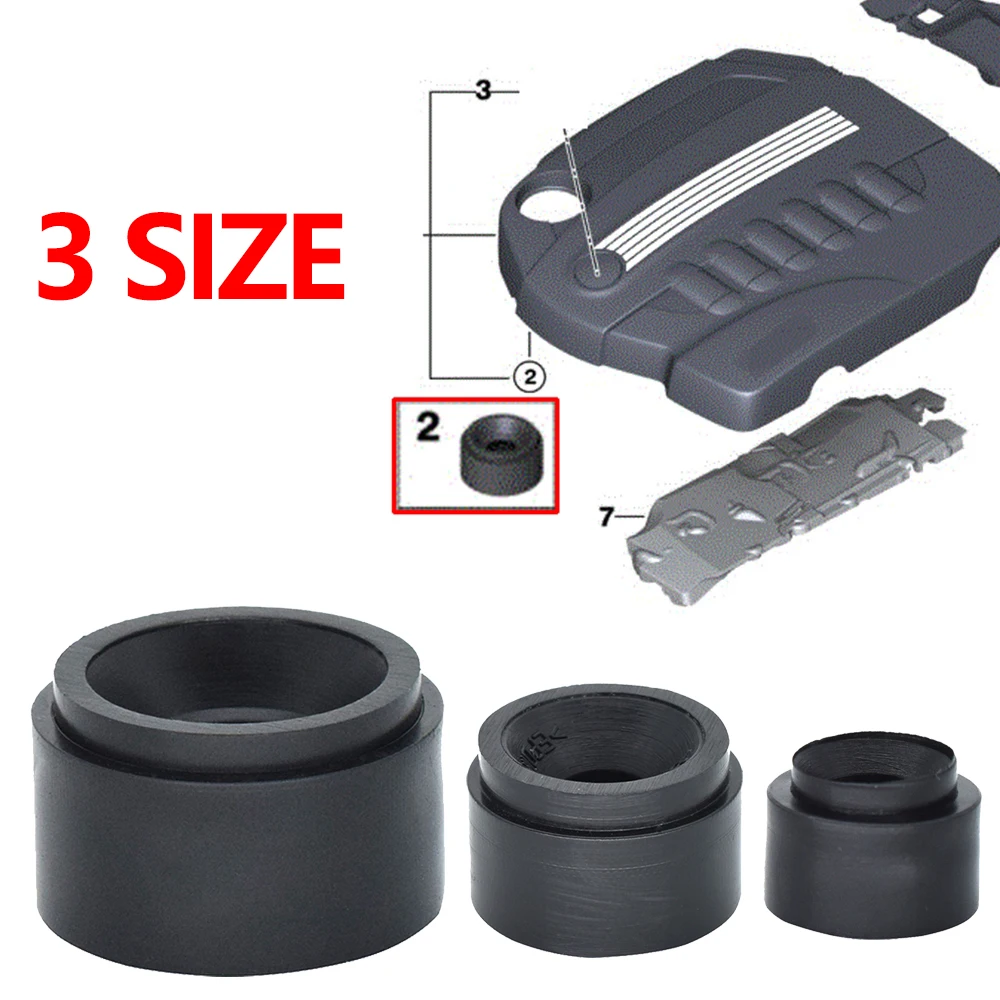 Czarna gumowa tuleja mocująca silnik samochodowy do Audi A1 A3 A4 A5 A6 A7 A8 Q5 Q7 Osłona klipsa Grommet Support Bungs 07C 103226   Uniwersalny