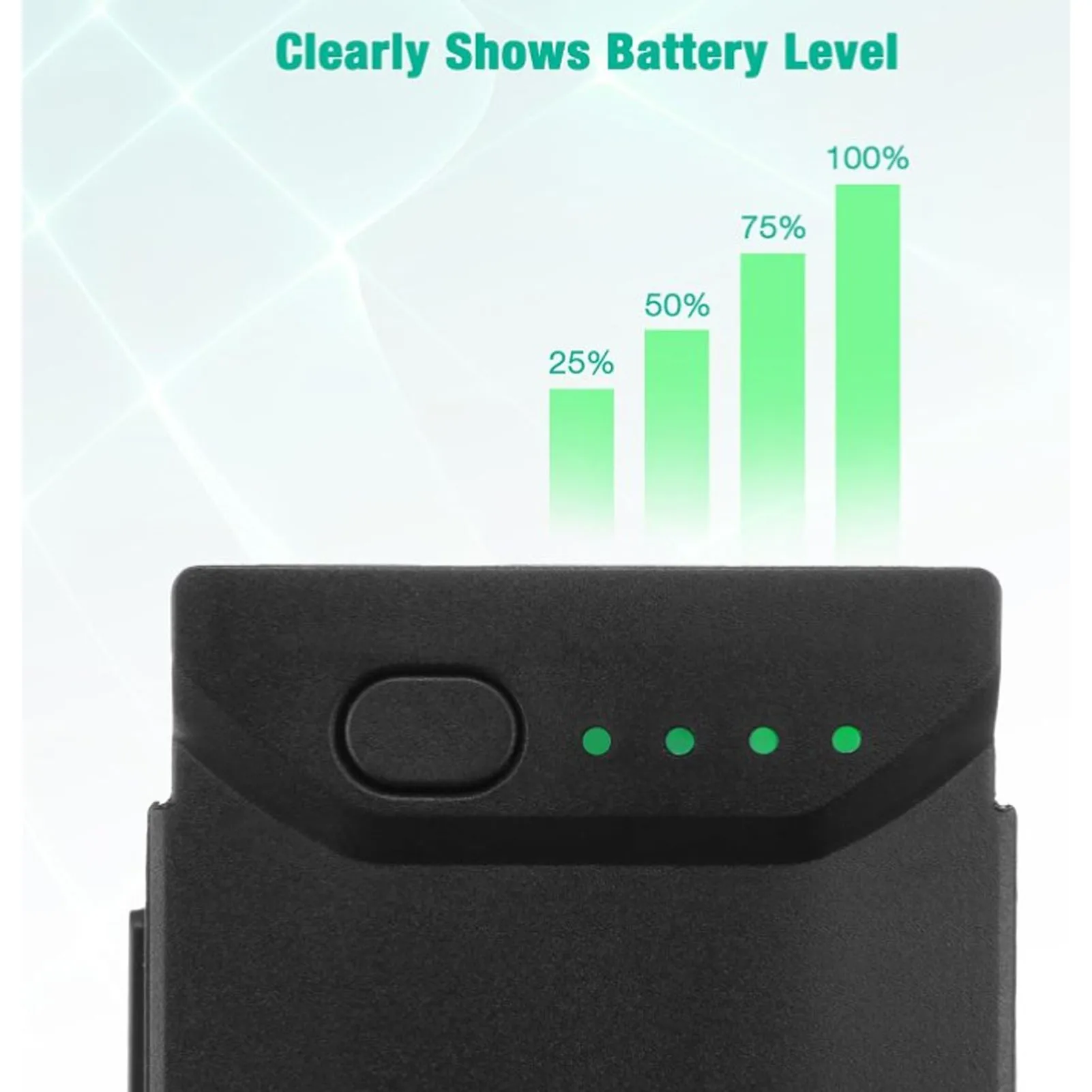Quadcopter Intelligent Flight Battery Safe 2375mAh Plastic Intelligent Flight Battery Replacement 4 LED Lights for Mavic Air