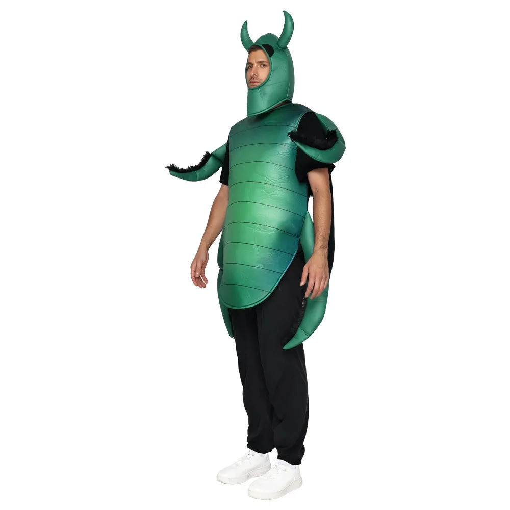 Green Gothic Beetle Costume Insect Costume Unisex Adult Halloween Party Cosplay Stage Performance Costume Disguise Costume 2025