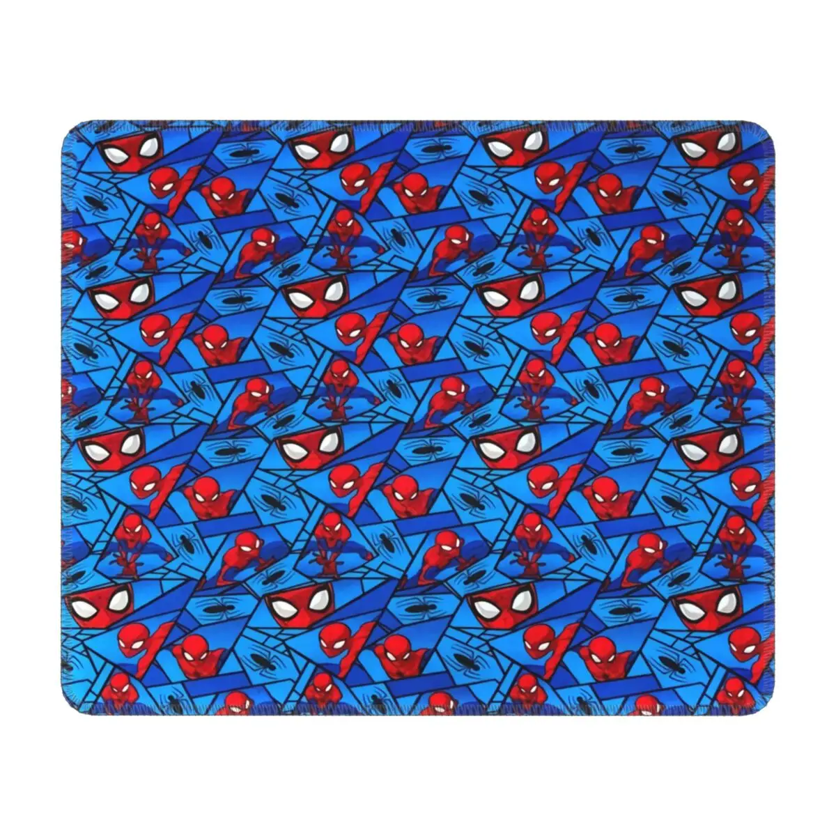 Custom Spider Man Face Mouse Pad with Locking Edge Waterproof Gamer Mousepad Non Slip Rubber Base Superhero Office Computer Mat