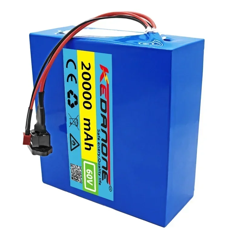 Nieuwe 60V 20ah 21700 Lithium Batterij 16S 4P 1000W-3000W Elektrische Fiets Motorfiets Scooter Batterij + 67.2V 3a Oplader