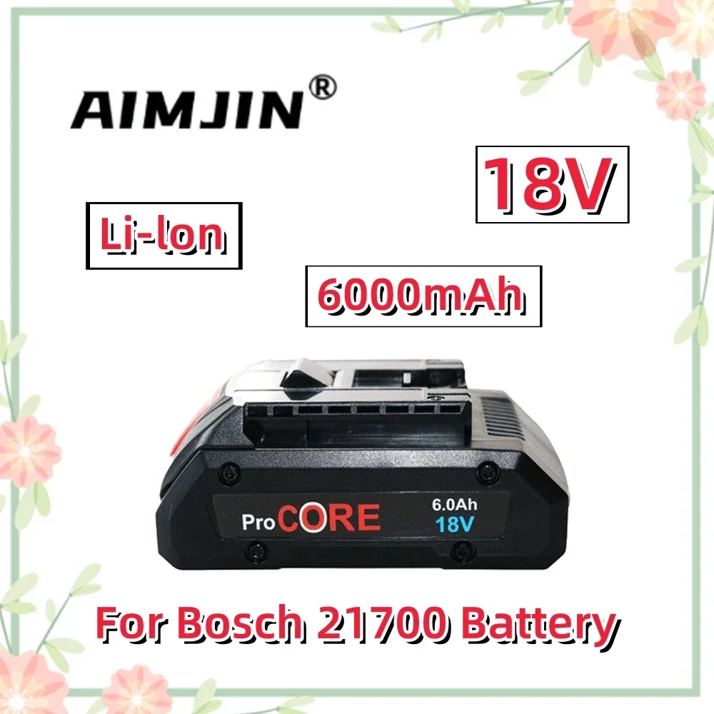 

Replacement Power Tool Battery 18V 6000mAh Li-Ion For Bosch GSR18-Li,BAT609,BAT618,BAT609G,BAT618G,17618,37618,DGSH181