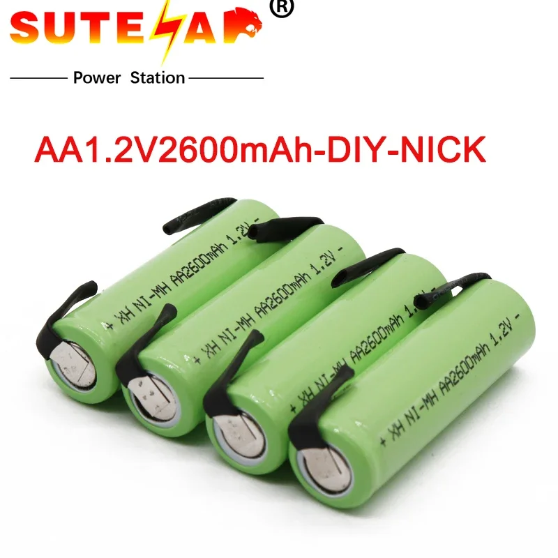 74/5000 10000 AA 1.2 v 2500MAH NI-MH AA rechargeable battery for Electric Shavers, toys, wireless remote control, etc.
