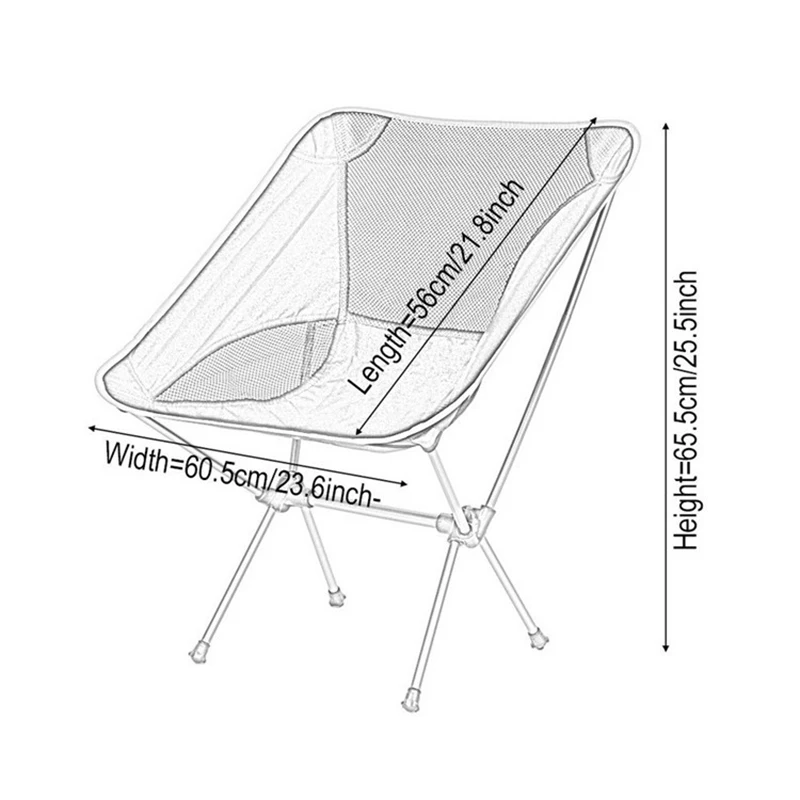 Camping Chairs Collapsible Lightweight Leisure Chair Foldable Detachable Ultralight Travel Chair for Fishing BBQ Garden Hiking