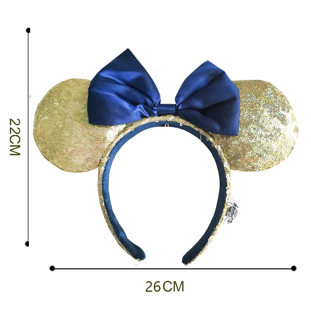 Halloween Mickey Mouse Ear Headband Sequin Bow Festival Party Christmas Hairband Hair Hoop Girl Accessories Christmas Gift