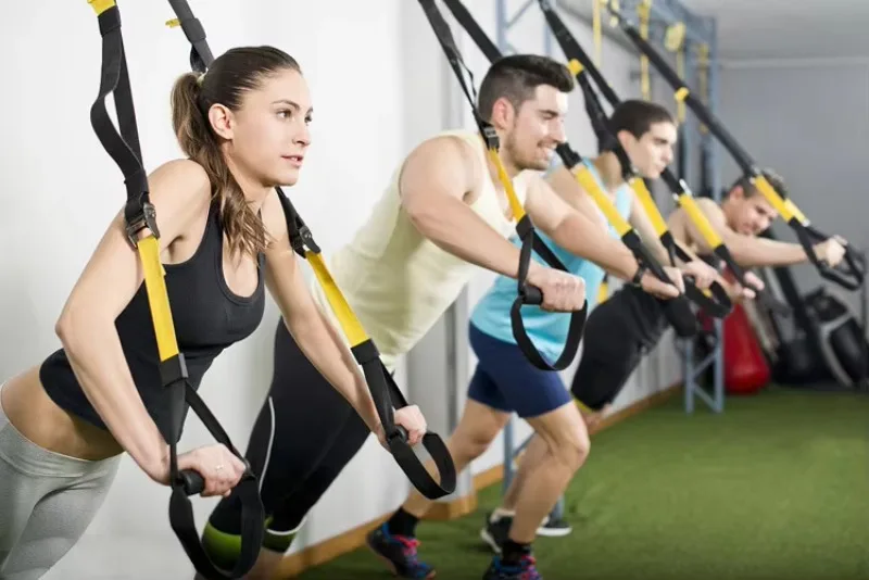 Custom Color Logo Portable Gym Hanging Trainer Strap High Quality Weight Strength Training Fitness Accessory