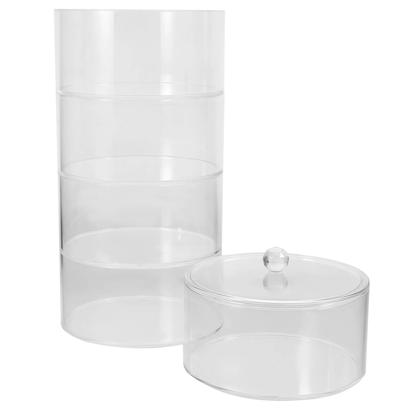 

Multi-Layer Coffee Capsules Storage Box Clear Acrylic Belt Watch Jewelry Organizer Desktop Display Case Transparent
