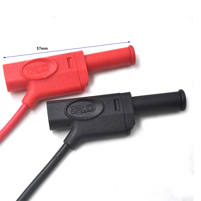 Multimeter Test Leads 4Mm Banana Plug 1000V 10A Pluggable Pure Copper Pvc Flexible Cord Pen Link Line