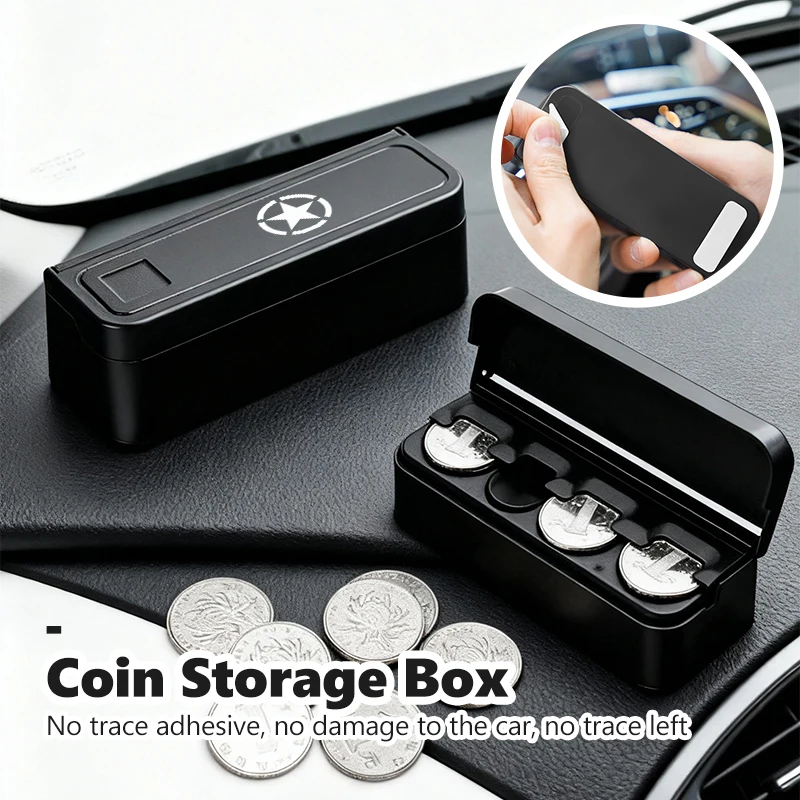 Caja de almacenamiento para monedas pequeñas para coche, caja coleccionable para monedas, caja creativa para reposabrazos central, billetera para Jeep Grand Cherokee Trailhawk