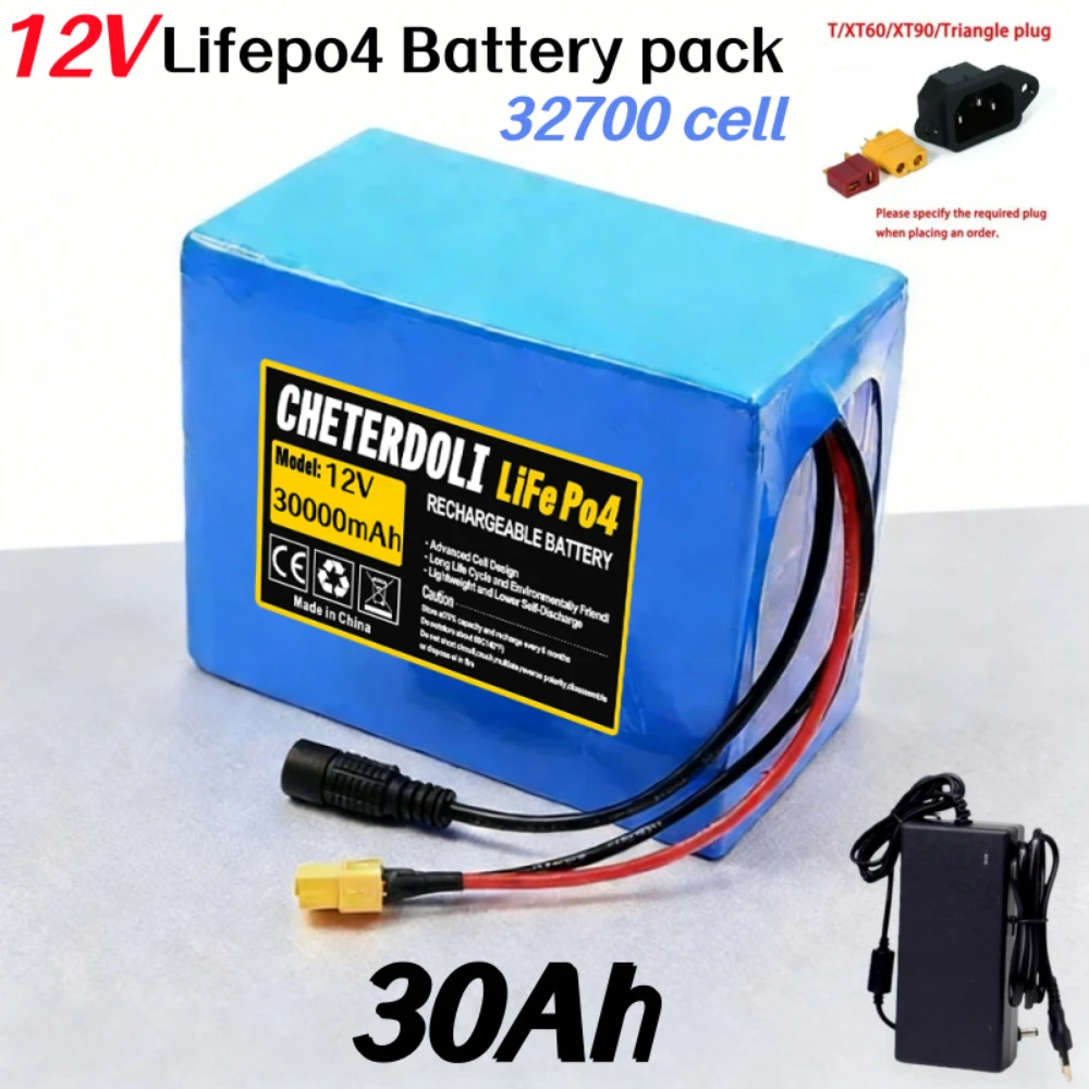 

New 32700 Lifepo4 12V 30Ah 4S3P Battery Pack Built-in 40A Balanced BMS for 12.8V Uninterruptible Power Supply Power Backup.