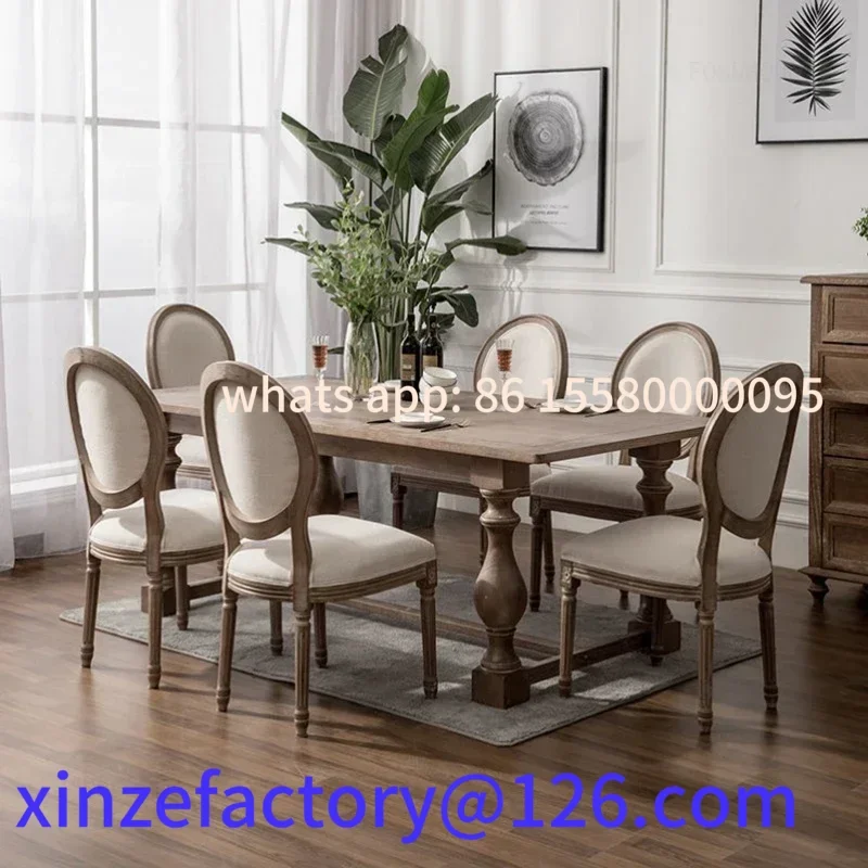 Sedia da pranzo retrò americana personalizzabile per ristorante, sedia da pranzo per bar, design unico e squisito solido