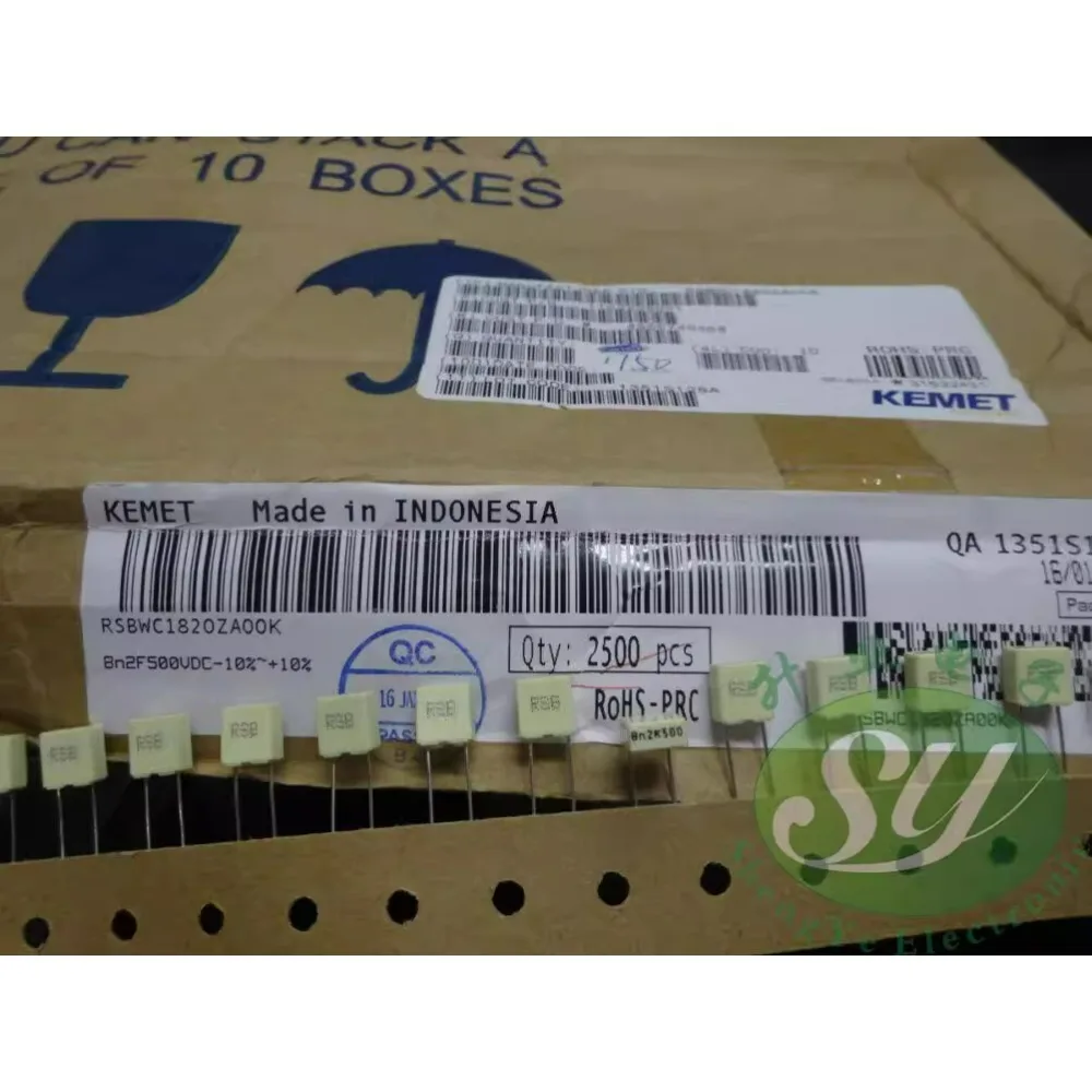 

50PCS RSB 0.0082uf/500V 8.2nf 8200pf 8n2 822 brand new 5mm film capacitor