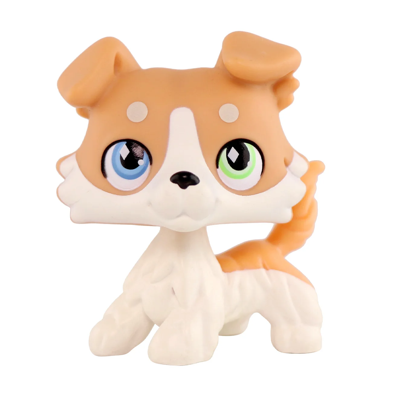 

Minilpsshop Custom Toy Blond Collie 063 Different Eyes Kids Gift Cute Rare Toy
