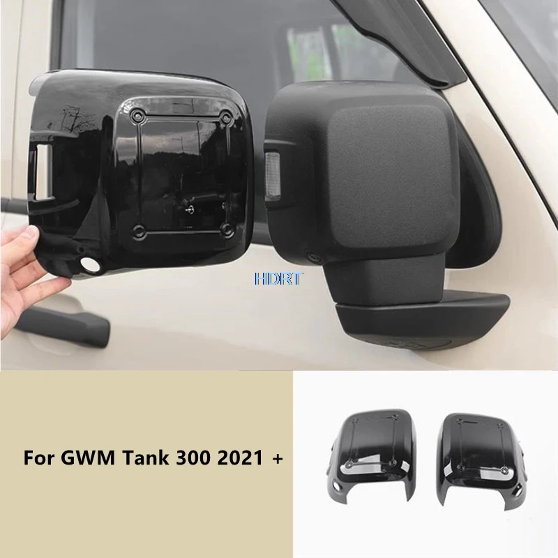 

Car Styling Side Reverse Mirror Rear View Mirror Cover For GWM Tank 300 2021 + Protector Decoration Accessories Exterior Sticker