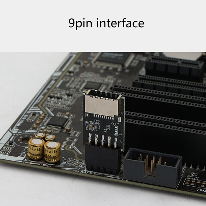 5PCS USB Front Panel Adapter Type-E Female To USB 2.0 9 PIN Female Adapter Header For Computer Mothertherboard H8WD Durable